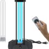 Ultraviolet sterilizer lamp with remote control, used for sanitation and disinfection, ideal for commercial and healthcare environments, enhancing hygiene standards.
