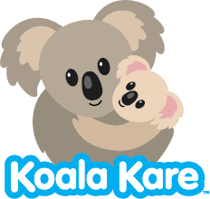 Soft-koala, hugging two adorable koalas for hygiene and comfort, represents caring cleanliness and animal-friendly services.