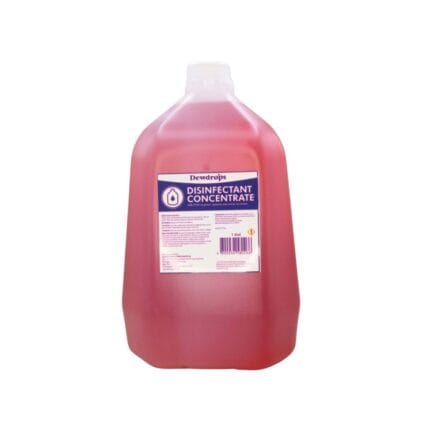 Disinfectant concentrate for industrial and commercial cleaning, pink liquid, ideal for hygiene and sanitation, from Beyond Hygiene Asia.