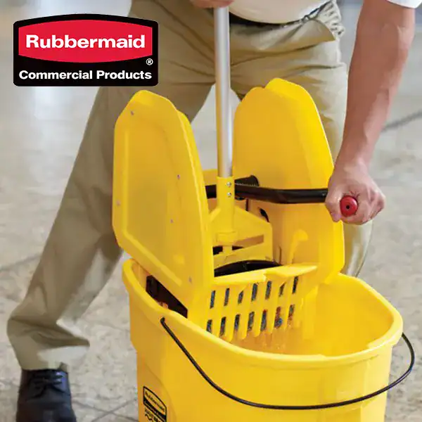 Rubbermaid commercial cleaning equipment for professional hygiene and sanitation solutions.