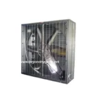 Air sterilization and disinfection system in a protective metal enclosure for hygiene and safety at Beyond Hygiene Asia.