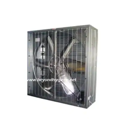 Air sterilization and disinfection system in a protective metal enclosure for hygiene and safety at Beyond Hygiene Asia.