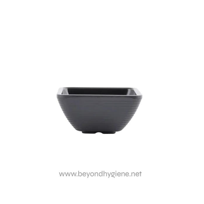 Stainless steel Chinese food soup bowl, black ceramic bowl for rice, noodle, and soup, modern kitchenware from Beyond Hygiene Asia.