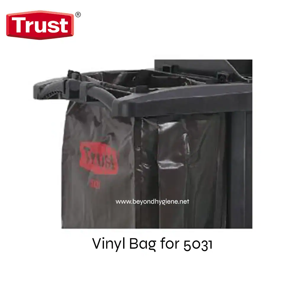 6970 Vinyl bag for cleaning and maintenance equipment, suitable for industrial hygiene services, durable and reliable for sanitary environments.