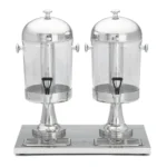 Dispensers for beverage service, ideal for cafes and catering, providing hygienic access to drinks.