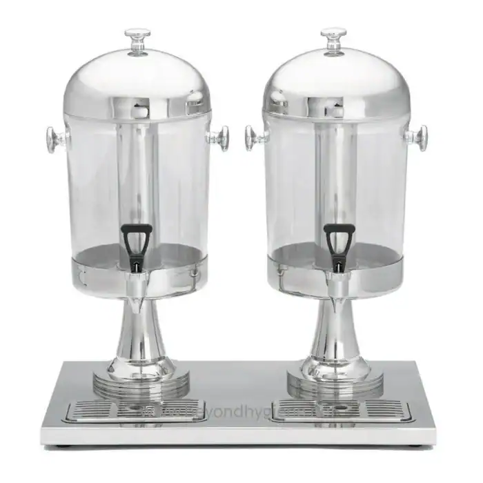 Dispensers for beverage service, ideal for cafes and catering, providing hygienic access to drinks.