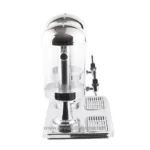 Automatic hand sanitizer dispenser with foot pedal for hygienic sanitation at Beyond Hygiene Asia.