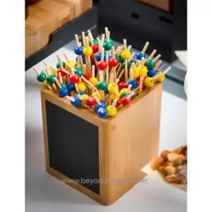 TableCraft 3½" Assorted Bamboo Ball Pick