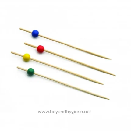 Color-coded matchsticks for hygiene and cleaning purposes.