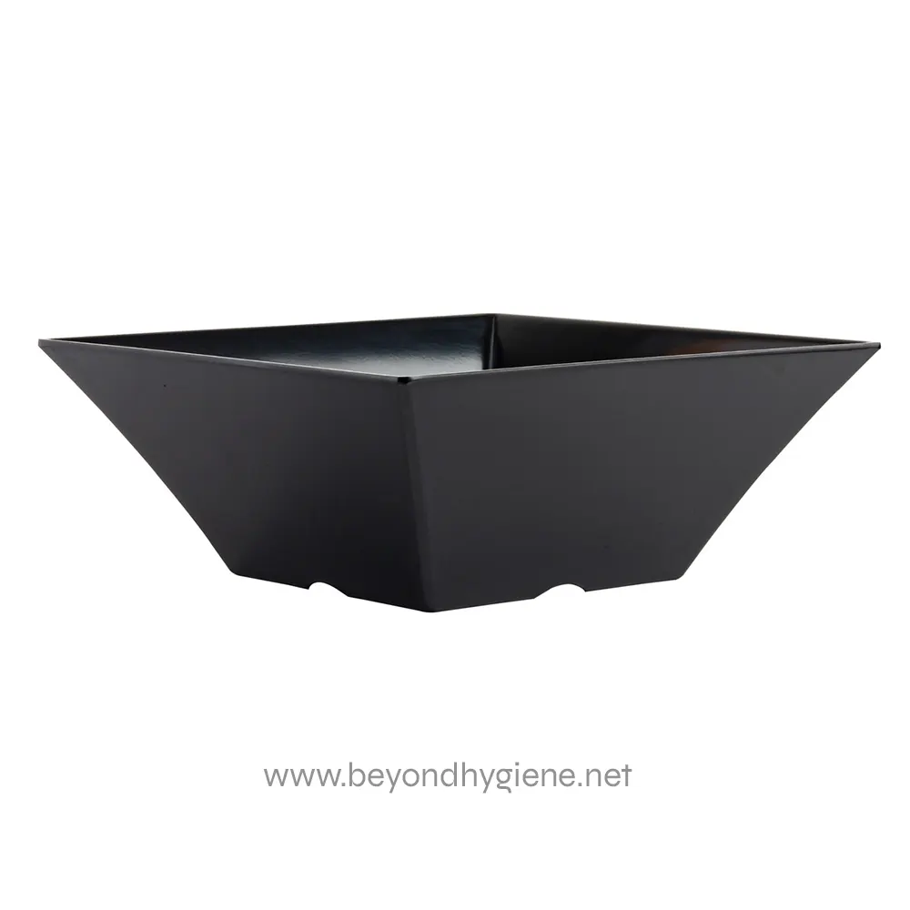 BKMB125_01 Black square hygiene sink or wash basin for commercial or industrial sanitation needs. Durable, easy to clean, suitable for hygiene and cleaning procedures in Asia.
