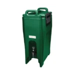 Green portable hand sanitizer dispenser stand with foot pedal, ideal for hygiene stations in commercial and public spaces.