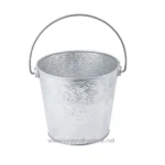 TableCraft Galvanized Collection Large Pail with Handle