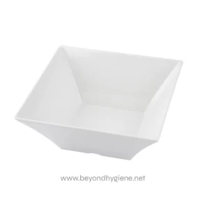 White ceramic soap dish, ideal for commercial and industrial hygiene settings, durable and easy to clean, designed by Beyond Hygiene Asia for sanitary convenience.