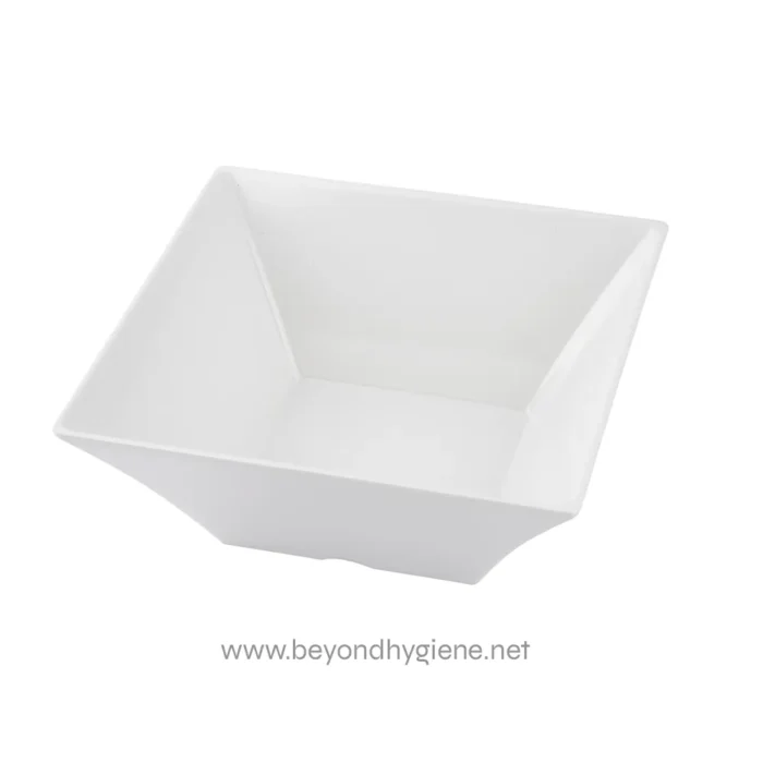 White ceramic soap dish, ideal for commercial and industrial hygiene settings, durable and easy to clean, designed by Beyond Hygiene Asia for sanitary convenience.