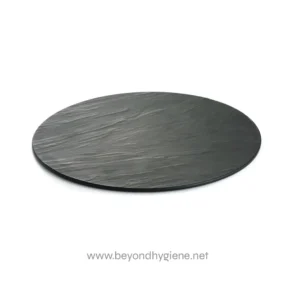 TableCraft Frostone Slate Collection™ 16" Round Serving Tray
