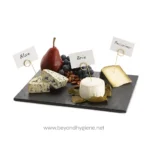 TableCraft Frostone Slate Collection Rectangular Serving Tray 12x10