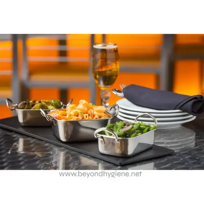 Fresh salads and beverages served at a modern restaurant for hygienic dining in Asia.