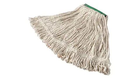 RCP WHT SUPER STITCH BLEND MOP 1 HEADBAND SIZE MED Microfiber cleaning cloth with fringes for effective surface sanitation at Beyond Hygiene Asia, best for commercial and industrial cleaning solutions.