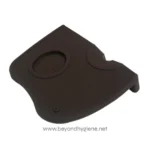 Black automatic hand sanitizer dispenser stand for hygiene and safety at Beyond Hygiene Asia.