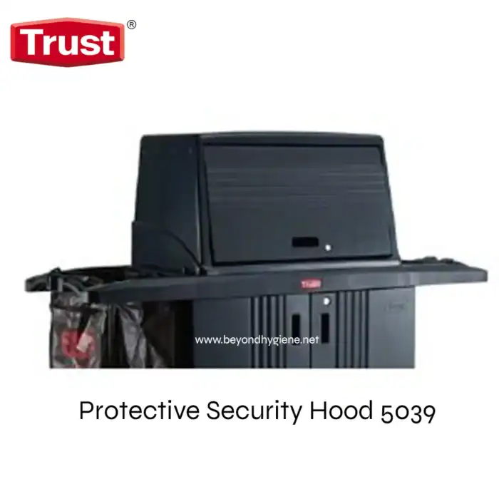 Protective security hood 5039 for commercial-grade electronic equipment, designed to shield devices from dust, debris, and tampering, ensuring enhanced safety and durability in industrial and security applications.