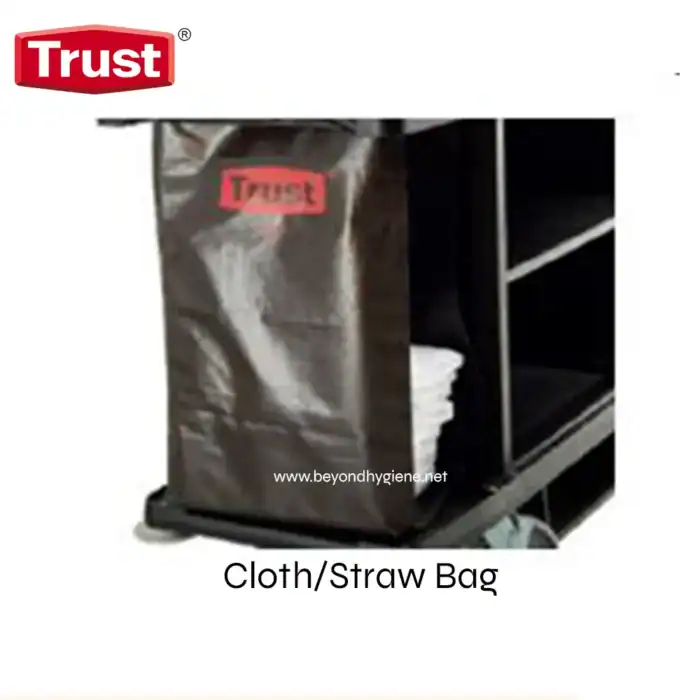 Cloth/straw bag for hygiene and sanitation, disposable waste bag, durable and practical cleaning accessory, used for waste disposal in hygiene stations, suitable for commercial and healthcare settings.