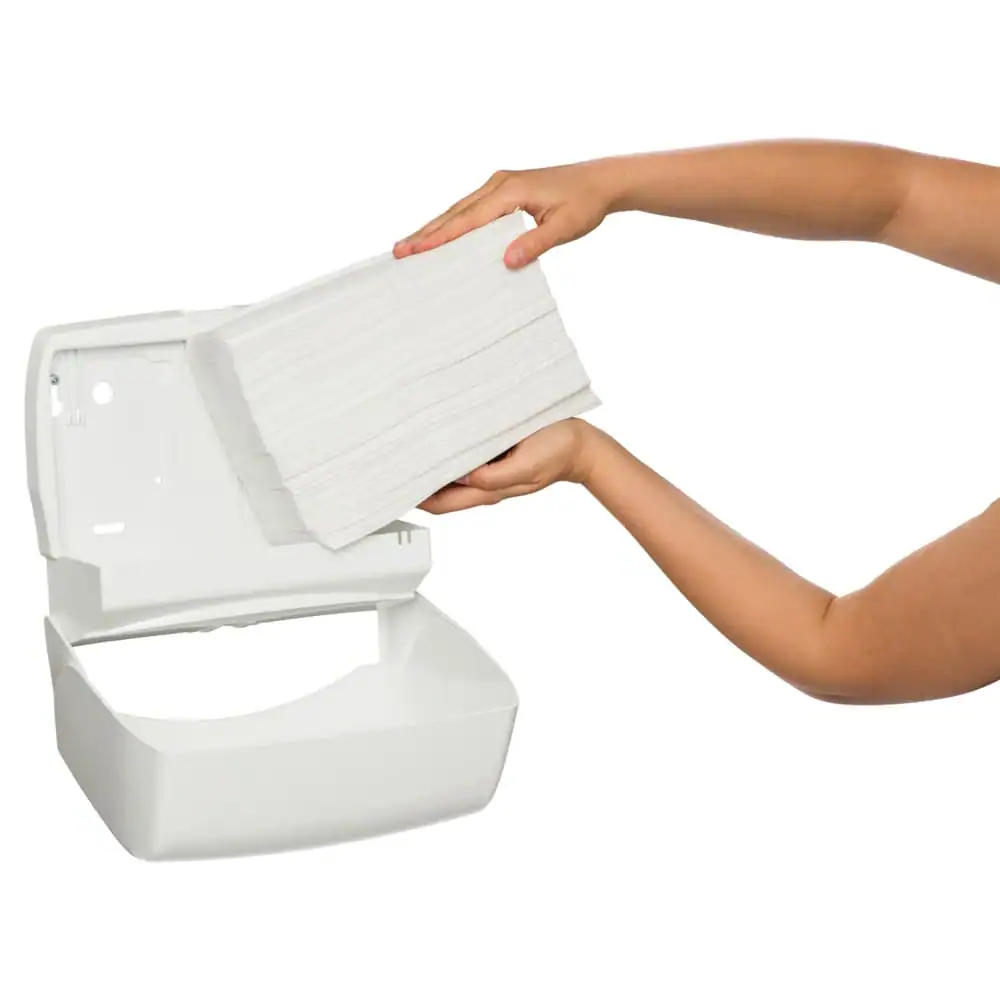 Aquarius® Multifold Paper Towel Dispenser Single (70220) White 3 Aquarius® Multifold Paper Towel Dispenser Single (70220) White