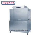 Hobart commercial dish sterilizer dishwasher for hygiene cleaning and sanitation in commercial kitchens and food processing facilities.