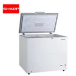 Deep freezer for commercial use, white metal chest freezer with insulation and temperature control, ideal for food storage and hygienic applications in Asia.