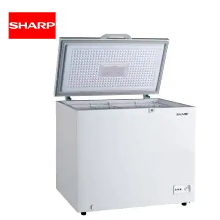 Deep freezer for commercial use, white metal chest freezer with insulation and temperature control, ideal for food storage and hygienic applications in Asia.