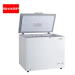 High-capacity commercial freezer by Sharp, ideal for restaurant and catering storage, perfect for food preservation with reliable temperature control and energy efficiency.
