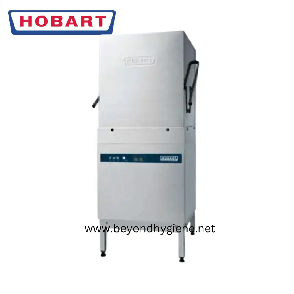 Hood Type Dishwasher AM650 Hobart commercial dishwasher for professional cleaning in hospitality and industrial kitchens.