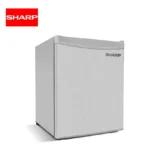 SHARP mini refrigerator, compact cooling appliance ideal for office and home use, energy-efficient and stylish design.