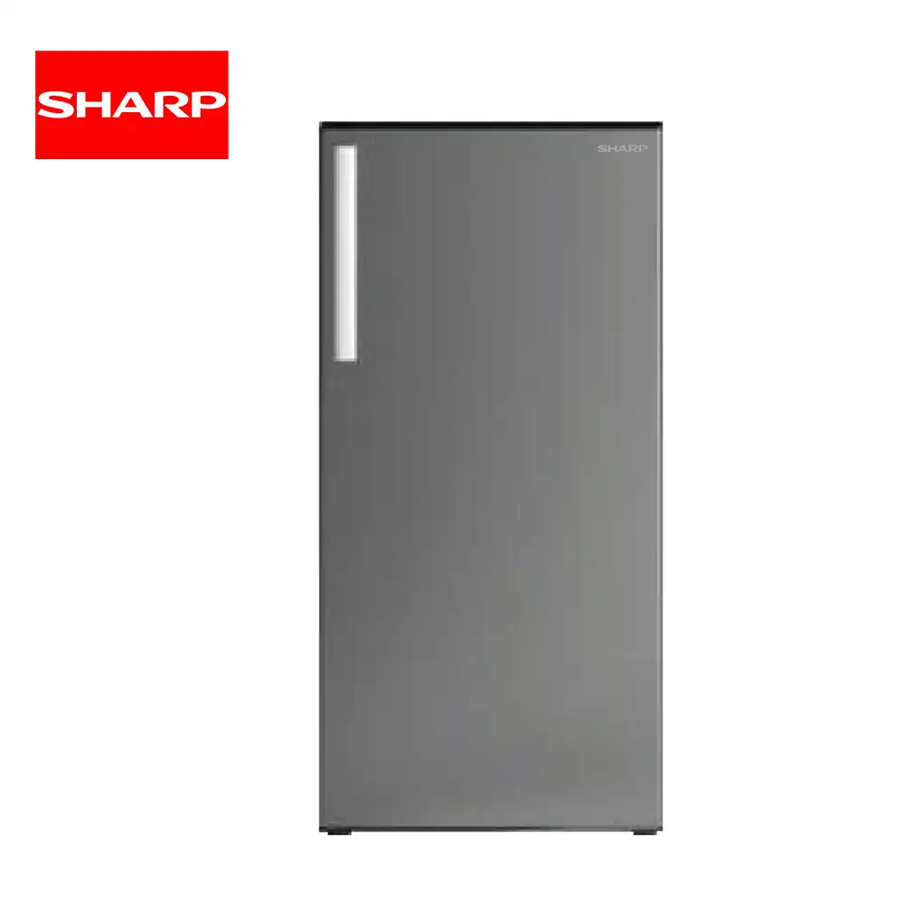 Sharp 1 Door Direct Cool Refrigerator SJ-DL80AS-SS Sharp commercial refrigerator, stainless steel upright fridge, energy-efficient display fridge, kitchen & grocery store refrigeration, durable commercial appliance.
