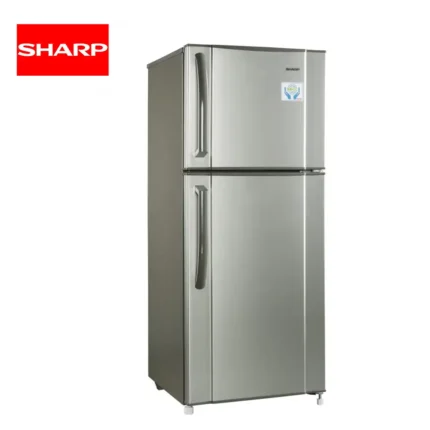 Stainless steel commercial refrigerator, energy-efficient fridge, heavy-duty kitchen appliance, professional food storage, durable kitchen refrigeration unit.