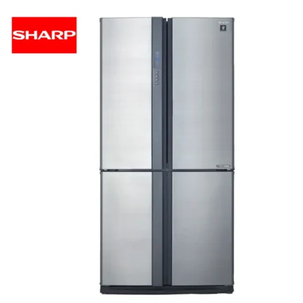 Commercial stainless steel refrigerator for commercial kitchens and food storage, energy-efficient with advanced cooling technology.
