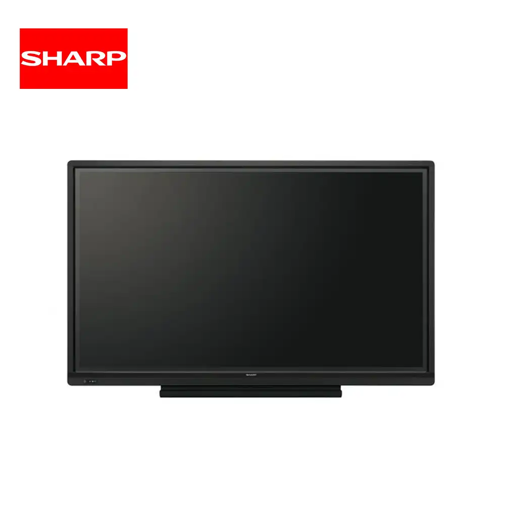 Sharp LCD television for professional or home entertainment with sleek design and high resolution.