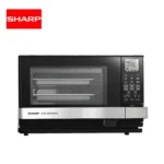 Sharp microwave oven with digital control panel, modern design, and multiple cooking functions. Perfect for commercial and household use in Asia, emphasizing hygiene and quality.