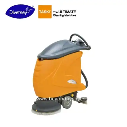 Diversey TASKI industrial cleaning machine used for efficient surface and floor sanitation in commercial and healthcare cleaning services at Beyond Hygiene Asia.