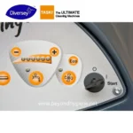 - Precise image of Diversy TASKI emergency cleaning machine controls with eco-indicator, start button, and adjustable settings for commercial and industrial hygiene.