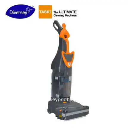 Diversey TASKI cleaning machine, industrial cleaning equipment, professional floor cleaning tool, durable and efficient cleaning technology, ideal for commercial cleaning environments at Beyond Hygiene Asia.