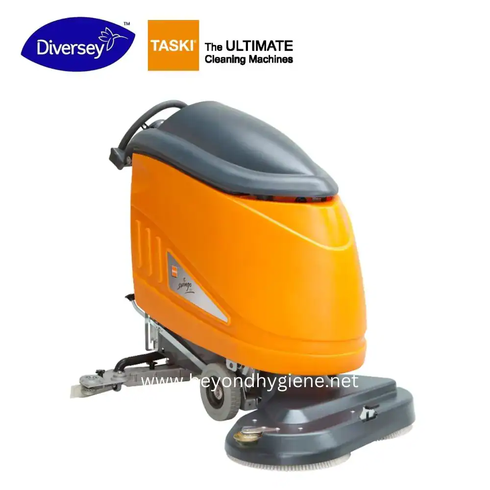 swingo 1850 _ TASKI Professional cleaning machine for commercial and industrial use, ideal for floors, carpets, and hard surfaces to ensure hygiene and cleanliness.