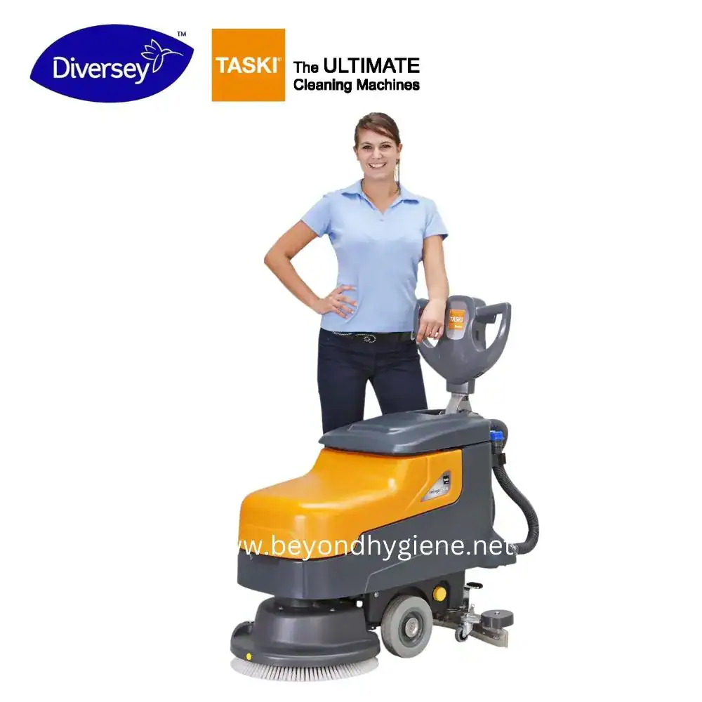 swingo 455B & E _ TASKI (5) Diversey TASKI industrial floor cleaning machine for commercial hygiene and sanitation, used in Beyond Hygiene Asia for effective cleaning solutions.