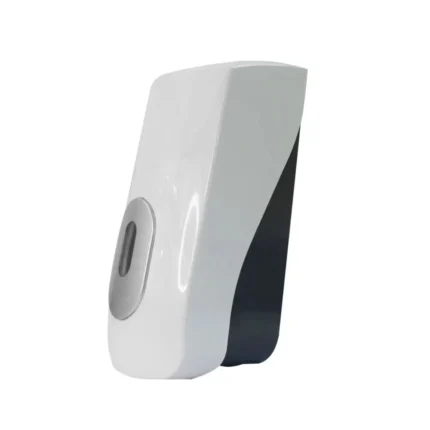 Automatic hand sanitizer dispenser for hygiene and infection control in Asian workplaces and public spaces.