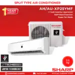 Premium split-type air conditioner with J-Tech inverter technology, self-clean function, super jet mode, and a 1-year warranty, ideal for commercial and residential use.