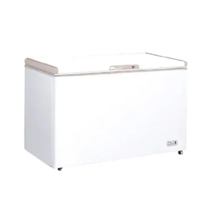 Chiller freezer for commercial use, white rectangular appliance from Beyond Hygiene Asia. Designed for safe storage of chilled and frozen items, ideal for hospitality and food service industries.