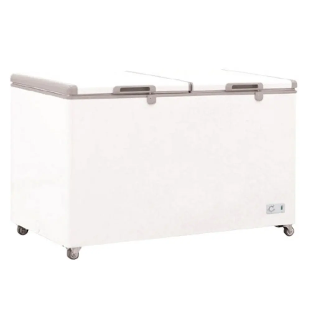 Chest Type Freezer HARD TOP BD-650 Disinfection freezer for commercial use, white with wheels, energy-efficient and durable, ideal for healthcare and food industry hygiene solutions, Beyond Hygiene Asia.