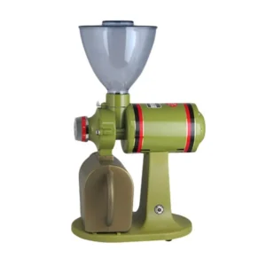 Electric coffee grinder machine with stainless steel removable bowl, ideal for commercial and home use, ensuring fresh ground coffee every time.