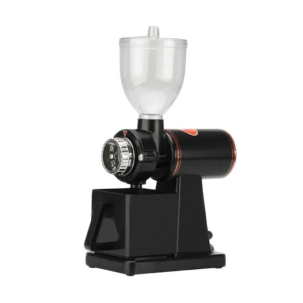 Coffee Grinder LEHEHE 300 Blender for food processing, commercial kitchen appliance, black and clear plastic kitchen blender, professional-grade food blender with adjustable speeds, essential kitchen equipment for food preparation.