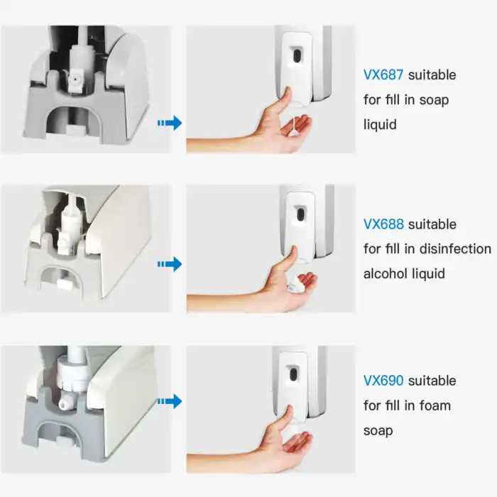Dispensing soap, disinfectant, and foam liquid with automatic dispensers from Beyond Hygiene Asia for enhanced hygiene in healthcare, hospitality, and commercial facilities.