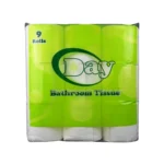 Soft white toilet paper rolls with a green packaging design, suitable for hygiene and bathroom use, offered by Beyond Hygiene Asia.
